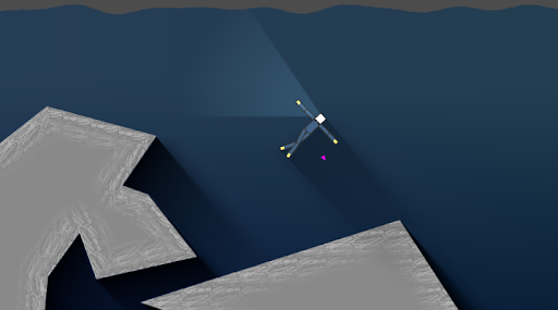 An early prototype of the diving game we are making.